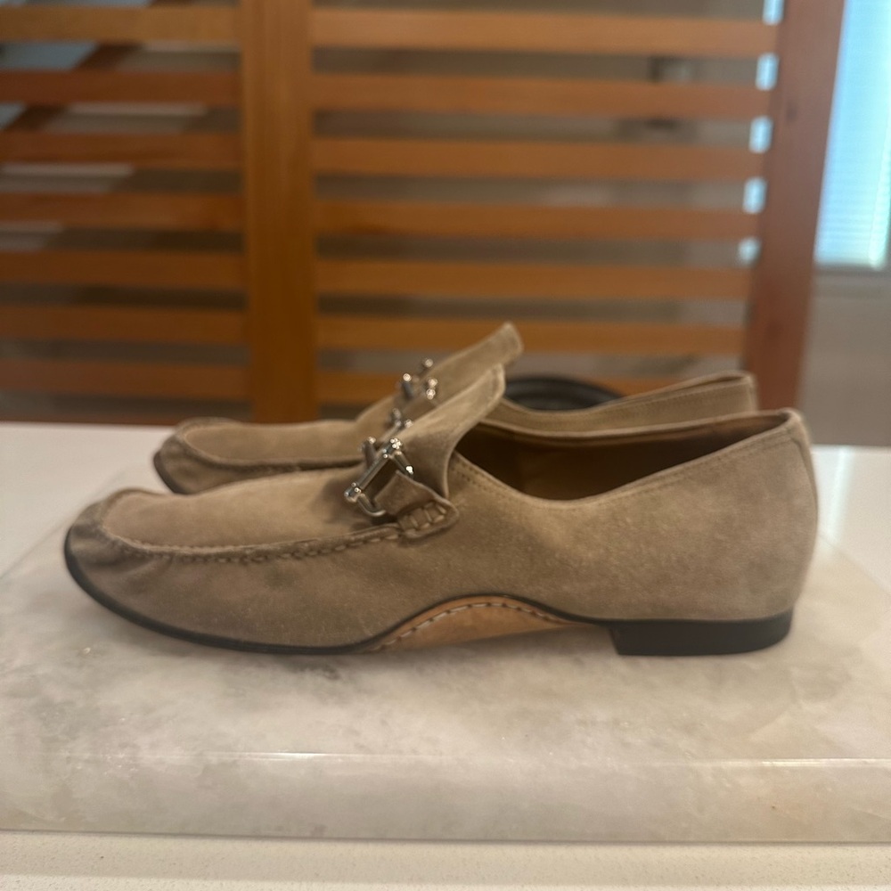 Men's Bally Suede Tan Loafers